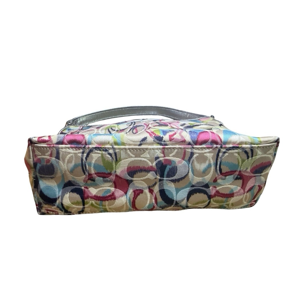 Coach Colorful IKAT signature mini satchel front pockets - Picture 4 of 5